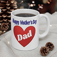 Mother's Day for Dad Coffee Mug Collection by CrewCity on http://www.etsy.com