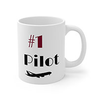 Number One Pilot Coffee Mug Collection by CrewCity on http://www.etsy.com