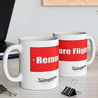Remove Before Flight Coffee Mug Collection by CrewCity on http://www.etsy.com