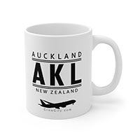 AKL Auckland New Zealand IATA Worldwide Airport Codes Coffee Mug Collection by CrewCity on http://www.etsy.com