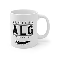 ALG Algiers Algeria IATA Worldwide Airport Codes Coffee Mug Collection by CrewCity on http://www.etsy.com