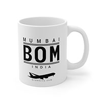 BOM Mumbai India IATA Worldwide Airport Codes Coffee Mug Collection by CrewCity on http://www.etsy.com