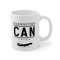 CAN Guangzhou China IATA Worldwide Airport Codes Coffee Mug Collection by CrewCity on http://www.etsy.com