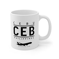 CEB Cebu Philippines IATA Worldwide Airport Codes Coffee Mug Collection by CrewCity on http://www.etsy.com