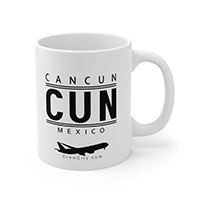 CUN Cancun Mexico IATA Worldwide Airport Codes Coffee Mug Collection by CrewCity on http://www.etsy.com