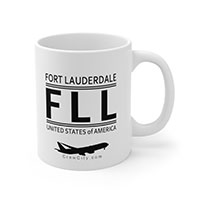 FLL Fort Lauderdale Florida USA IATA Worldwide Airport Codes Coffee Mug Collection by CrewCity on http://www.etsy.com