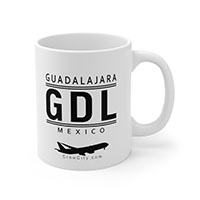 GDL Guadalajara Mexico IATA Worldwide Airport Codes Coffee Mug Collection by CrewCity on http://www.etsy.com