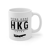 HKG Hong Kong China IATA Worldwide Airport Codes Coffee Mug Collection by CrewCity on http://www.etsy.com