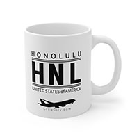 HNL Honolulu Hawaii USA IATA Worldwide Airport Codes Coffee Mug Collection by CrewCity on http://www.etsy.com