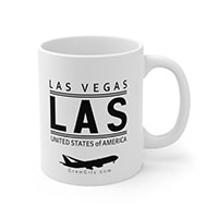 LAS Las Vegas Nevada USA IATA Worldwide Airport Codes Coffee Mug Collection by CrewCity on http://www.etsy.com