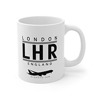 LHR London England IATA Worldwide Airport Codes Coffee Mug Collection by CrewCity on http://www.etsy.com