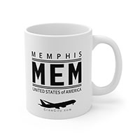 MEM Memphis Tennessee USA IATA Worldwide Airport Codes Coffee Mug Collection by CrewCity on http://www.etsy.com