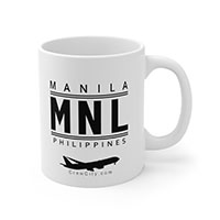 MNL Manila Philippines IATA Worldwide Airport Codes Coffee Mug Collection by CrewCity on http://www.etsy.com