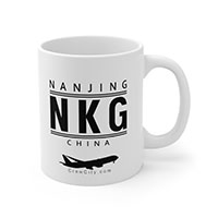 NKG Nanjing China IATA Worldwide Airport Codes Coffee Mug Collection by CrewCity on http://www.etsy.com