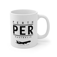 PER Perth Australia IATA Worldwide Airport Codes Coffee Mug Collection by CrewCity on http://www.etsy.com