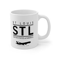 STL St. Louis Missouri USA IATA Worldwide Airport Codes Coffee Mug Collection by CrewCity on http://www.etsy.com