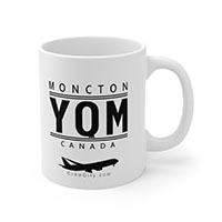 YQM Moncton New Brunswick CANADA IATA Worldwide Airport Codes Coffee Mug Collection by CrewCity on http://www.etsy.com