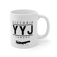 YYJ Victoria British Columbia CANADA IATA Worldwide Airport Codes Coffee Mug Collection by CrewCity on http://www.etsy.com